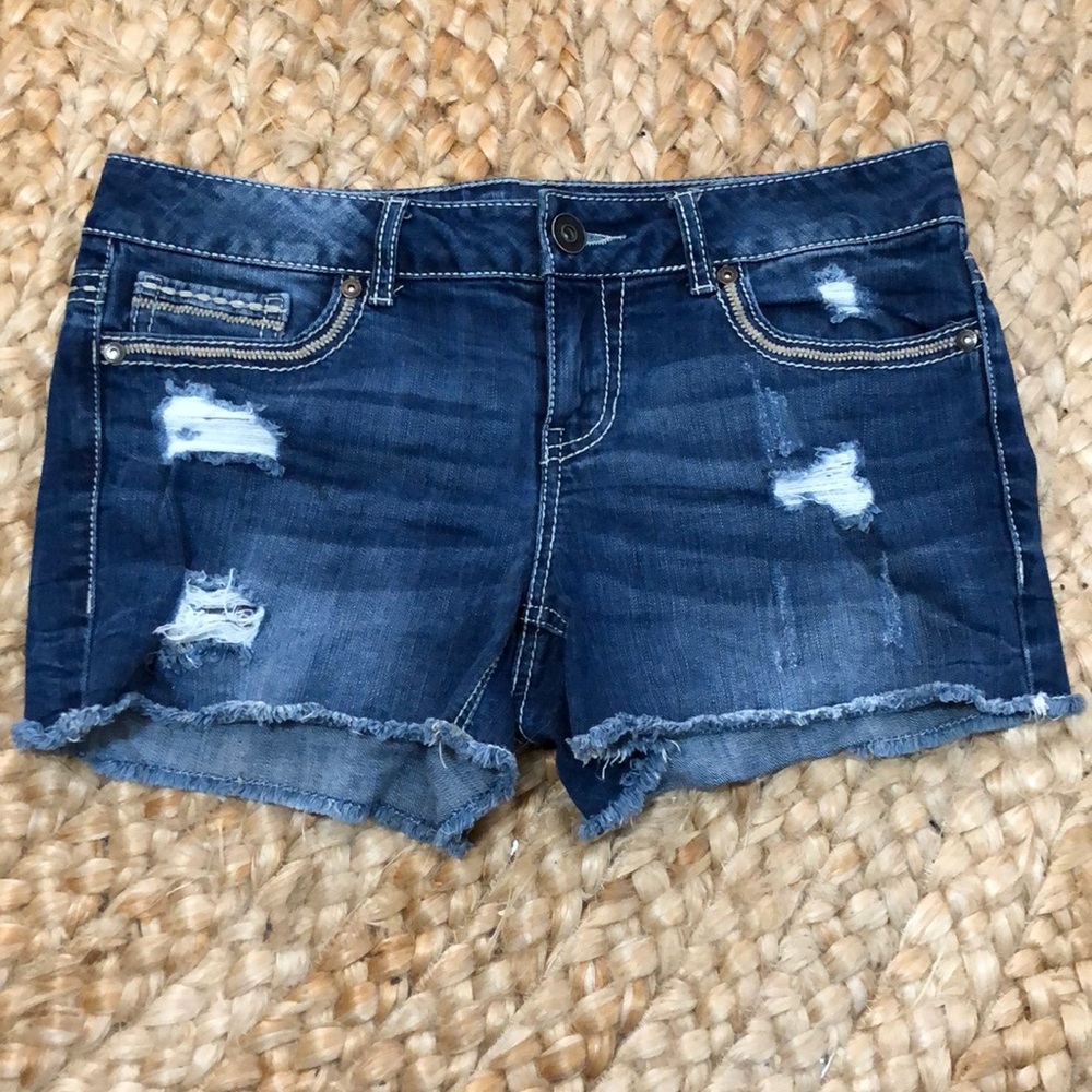 Blue jean shorts